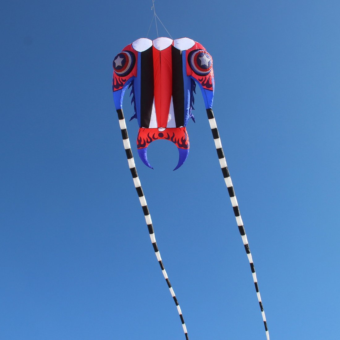7㎡~16㎡ Trilobite Kite Large Single Line Parafoil Kite Line Laundry Soft Inflatable Kite 30D Ripstop Nylon with Bag