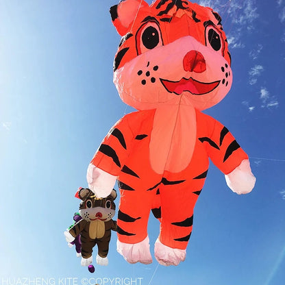 9KM 2.5m Tiger Kite Line Laundry Kite Soft Inflatable 30D Ripstop Nylon with Bag for Kite Festival (Accept wholesale)