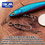 Lade das Bild in den Galerie-Viewer, Fishing Snaps 50~200Pcs Duo Lock Snap Stainless Stee Fishing Lure Swivel Connector Freshwater Bass Fishing Fast Clips Tackle
