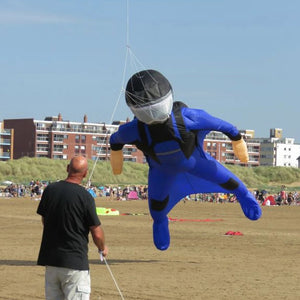 9KM 6m Wingsuit Flying Kite Line Laundry Kite Pendant Soft Inflatable Show Kite for Kite Festival 30D Ripstop Nylon with Bag
