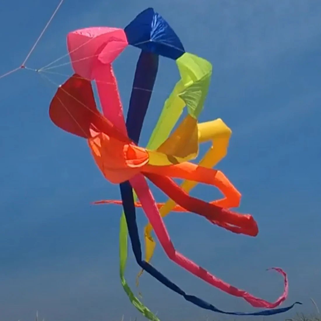 9KM 6.5m Spinner Kite Tails Line laundry 30D Ripstop Nylon with Bag for Kite Festival (Accept wholesale)