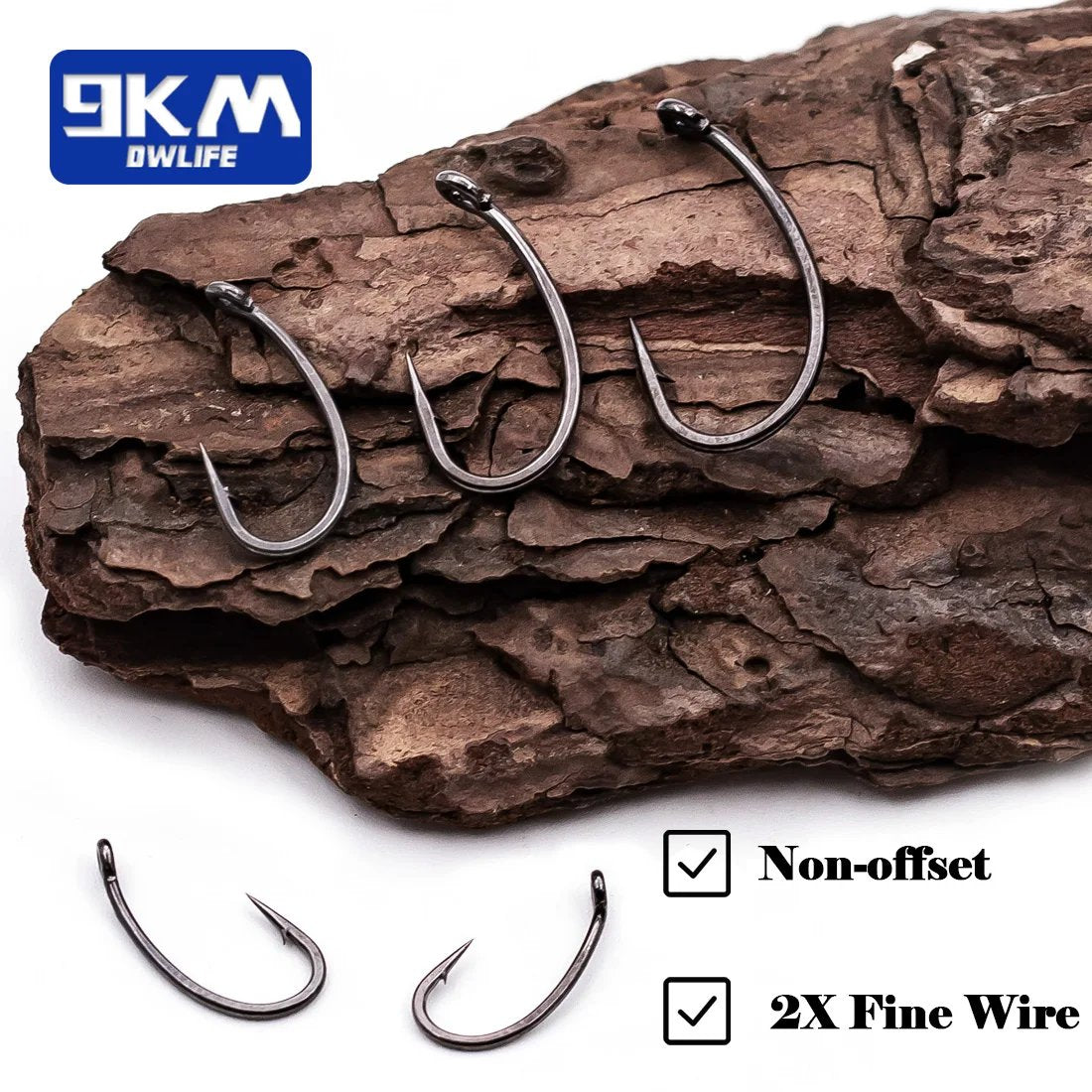 9KM Carp Fishing Hooks 50~200Pcs Barb Carp Hooks