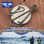 Lade das Bild in den Galerie-Viewer, Fishing Snap 50~200Pcs Stainless Steel Quick Change Snap Fishing Clip Saltwater Lure Connector Bass Fishing Tackle Freshwater
