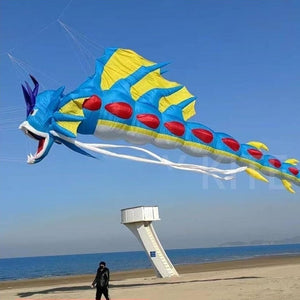 9KM 15m Dargon Kite Line Laundry Pendant Soft Inflatable Show Kite for Kite Festival 30D Ripstop Nylon Fabric