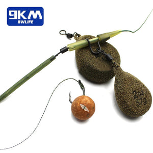 5Pcs Carp Fishing Weights Sinkers Flat Pear Sinker Weight Swivels Carp Coarse Fishing Gear Tackle Non Toxic Long Tail 1.5~4oz