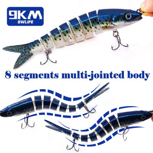 Fishing Lures for Bass Trout Topwater Fishing Lure Multi Jointed Lifelike Swimbait Slow Sinking Hard Baits Freshwater Seawater