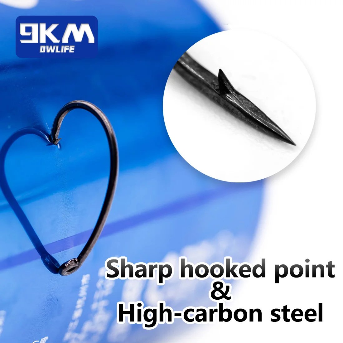 9KM Carp Fishing Hooks 50~200Pcs Barb Carp Hooks