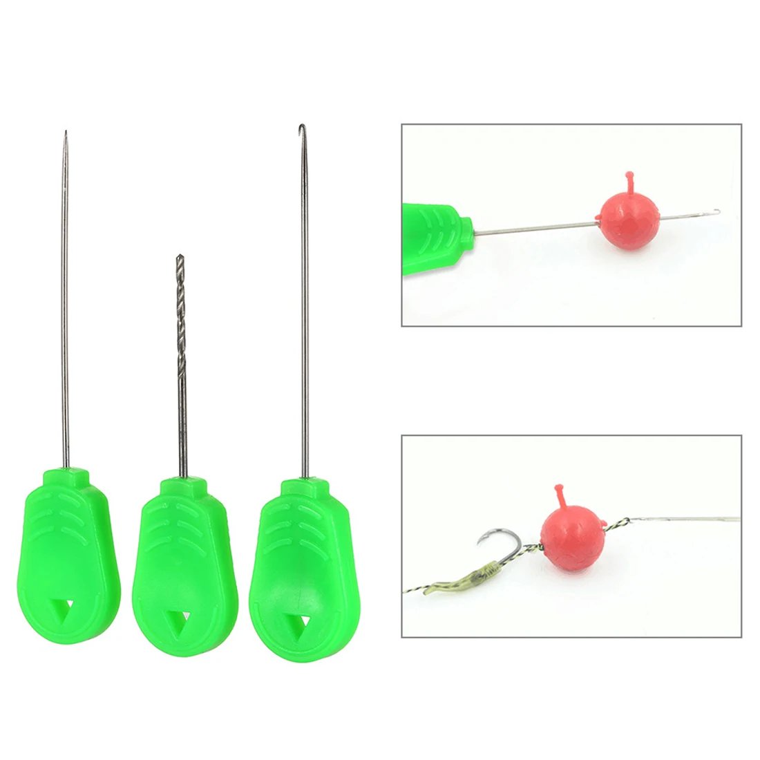 Baiting Needle Tool Fishing Rigging Baits Needle Kits Carp Fishing Bait Hook Worm Threader Fishing Bait Preparation Accessories