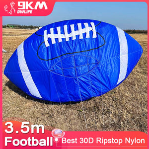 9KM 3.5m Football kite Line Laundry Pendant Soft Inflatable Show Kite for Kite Festival 30D Ripstop Nylon Fabric