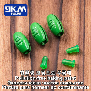 9KM Lead Fishing Weights Sinkers for Fishing Olive Shape Egg Sinkers Removable Rubber Core Weights Freshwater Saltwater Fishing