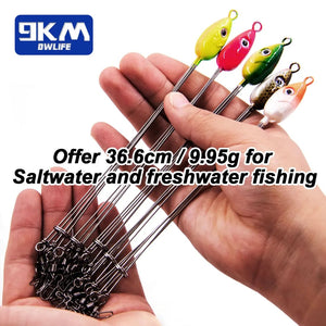 Alabama Rig Umbrella Rigs for Bass Fishing Multi-Lure 5 Wire Rig Snap Trout Salmon Tackle Swivels Snap Fishing Freshwater 36.6cm