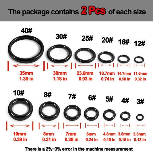 26Pcs Fishing Rod Repair Kit Ring Wear Resistant Ceramic Guide Ring