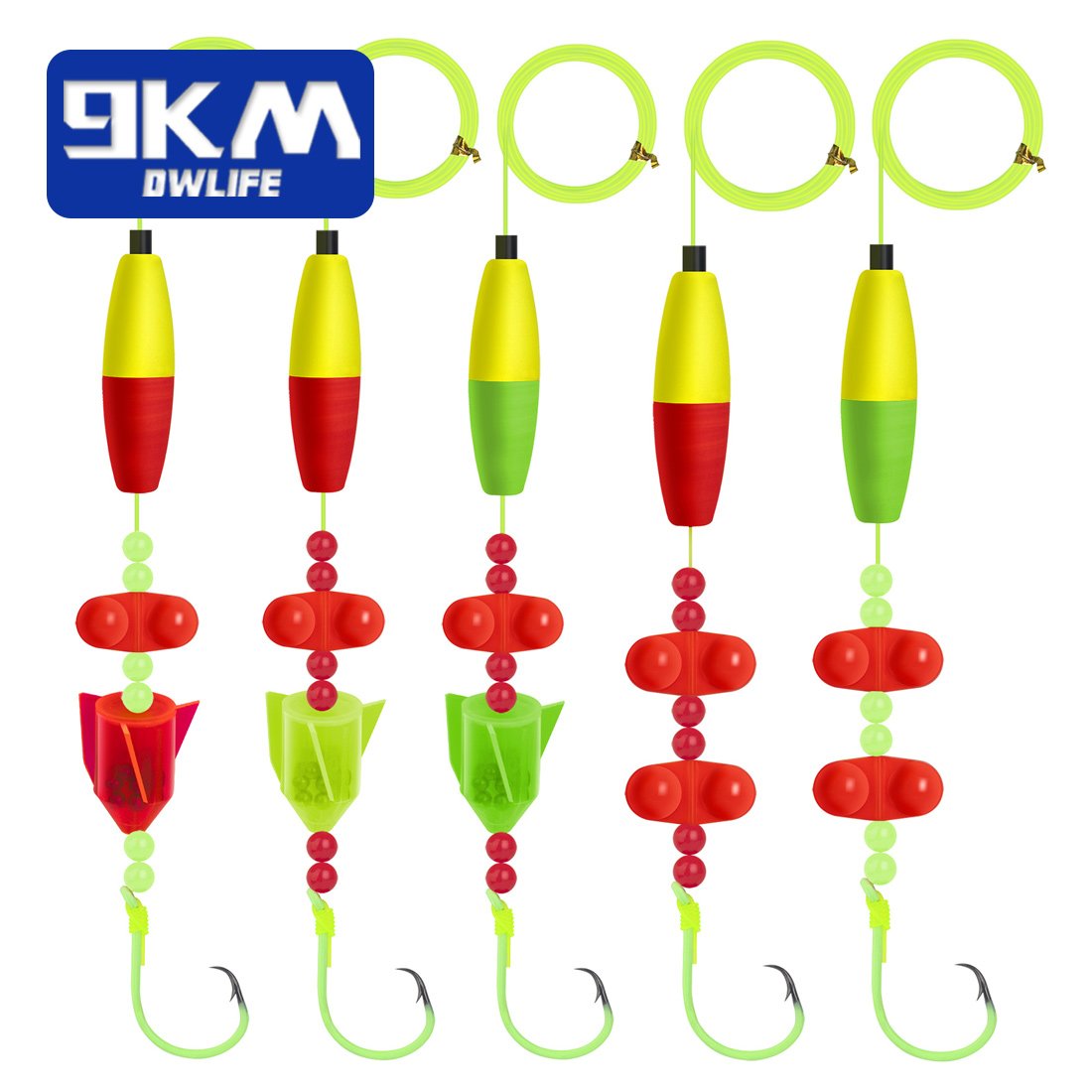 5pcs Catfish Rig with Circle Hooks