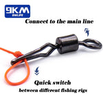 Load image into Gallery viewer, Fishing Rolling Swivel Snap 50~100Pcs Side Line Clip Swivels and Carabiners
