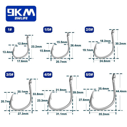 9KM Fishing Hooks Saltwater Live Bait Hooks