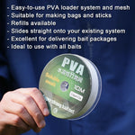 Load image into Gallery viewer, 9KM  Carp Fishing Accessories Boilie Funnel Web PVA Mesh System Refill Solidz PVA Fishing Bags - Fast Melt
