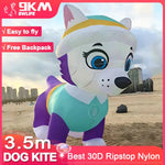 Load image into Gallery viewer, 9KM 3.5m Purple Dog Kite Line Laundry Kite Soft Inflatable 30D Ripstop Nylon
