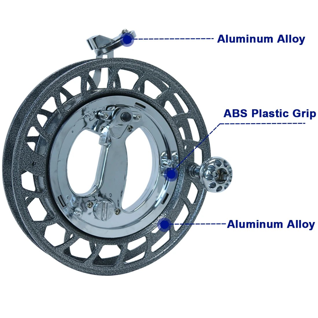11inch Large Kite Reel With Brake Ratchet Lock ABS & Metal Kite