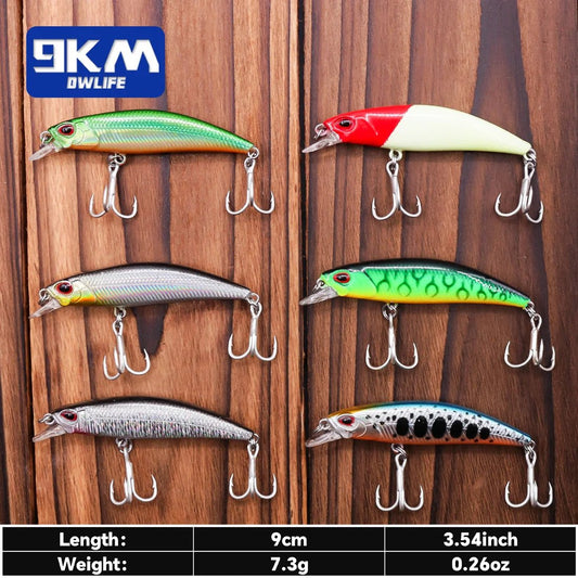 Mini Sinking Minnow Fishing Lures 6.5cm 3.9g Hard Bait Jerkbait Wobblers