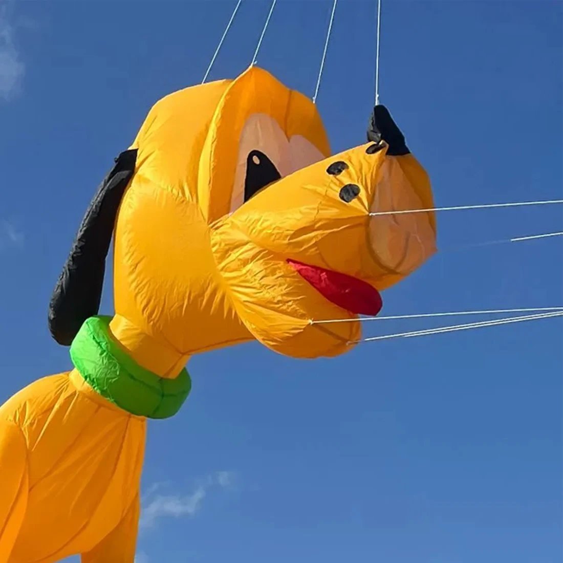 9KM 3.5m Line Laundry Dog Kite Pendant Soft Inflatable Show Kite for Kite Festival 30D Ripstop Nylon with Bag