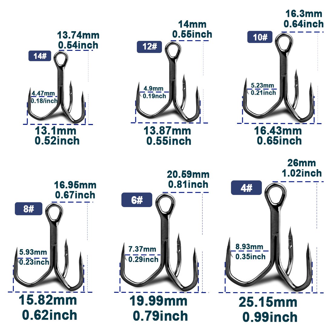 Fishing Treble Hooks