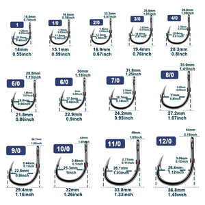 Fishing Live Bait Hooks 25~100Pcs