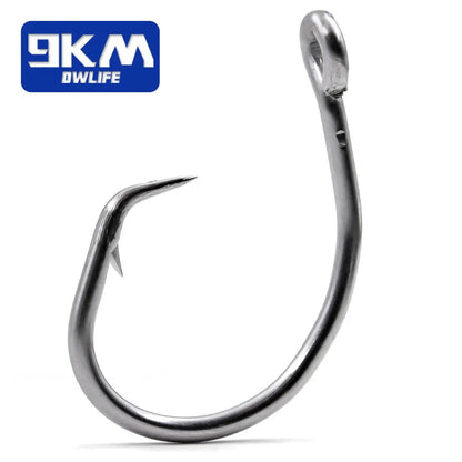 Saltwater Fishing Circle Hooks 25~100Pcs Giant Fishing Hook In-line Catfish Hooks Stainless Steel Shark & Swordfish &Tuna Hook