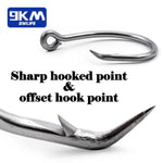 Lade das Bild in den Galerie-Viewer, Giant Fishing Hook 18/0~28/0 Big Game Live Bait Hooks Stainless Steel Saltwater Fishing Circle Hooks Shark&amp;Swordfish&amp;Tuna Hook
