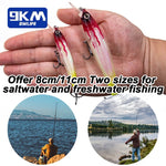 Lade das Bild in den Galerie-Viewer, Hard Minnow Fishing Lures 8~11cm Jerkbait Bait Swimbait Fishing Walleye Lures Catfish Sinking Noctilucent Treble Hooks 5.3~12.5g
