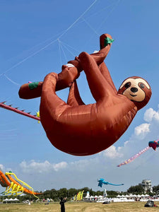 9KM 3m Sloth kite Line Laundry Pendant Soft Inflatable Show Kite for Kite Festival 30D Ripstop Nylon Fabric (Accept wholesale)