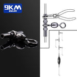 Load image into Gallery viewer, 3-Way Fishing Swivels 15~60Pcs Fishing Barrel Swivels T-Shape Cross Line Swivel Connector Crimp Sleeve Saltwater Fishing Tackle
