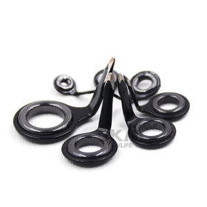 Fishing Rod Guides 35~70pcs Stainless Steel MK Rod Repair Kit Building Ceramic Ring Freshwater Saltwater Fishing Tool 1.5~6.8mm