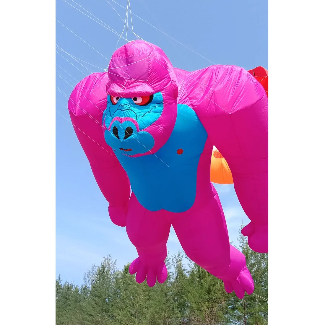 9KM Giant 7m Gorilla Kite Line Laundry Soft Inflatable Outdoor Pendant Show Kite for Kite Festival 30D Ripstop Nylon with Bag