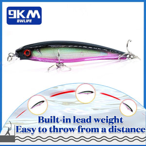 Fishing Lures Hard Minnow Baits 11cm/13.4g Topwater Hard Baits Jerkbait Swimbait Fishing Bass Walleye Lures Saltwater Freshwater