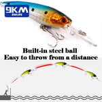 Lade das Bild in den Galerie-Viewer, Minnow Lures Popper Crankbaits 8g Fishing Hard Baits Swimbaits Boat Topwater Lures for Trout Bass Perch Catfish with Treble Hook
