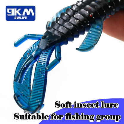 Swimbait Fishing Lures Creature Bait Soft Plastic Bass Fishing Lure Swimbaits Dragonfly Larva Lures Trout Panfish Walleye Perch