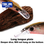 Lade das Bild in den Galerie-Viewer, Hard Minnow Fishing Baits Life-Like Swimbait Fishing Lures Jerkbait Topwater Hard Baits for Saltwater Freshwater Treble Hooks
