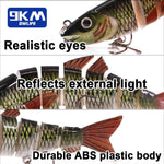 Lade das Bild in den Galerie-Viewer, Fishing Lures 21.5g Multi Jointed Swimbait Segmented Fishing Bait for Freshwater and Saltwater Lifelike Bass Fishing Lure 12.5cm
