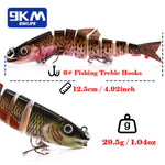 Lade das Bild in den Galerie-Viewer, Fishing Lures 21.5g Multi Jointed Swimbait Segmented Fishing Bait for Freshwater and Saltwater Lifelike Bass Fishing Lure 12.5cm
