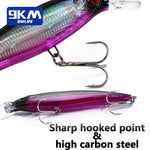 Lade das Bild in den Galerie-Viewer, Fishing Lures Hard Minnow Baits 11cm/13.4g Topwater Hard Baits Jerkbait Swimbait Fishing Bass Walleye Lures Saltwater Freshwater
