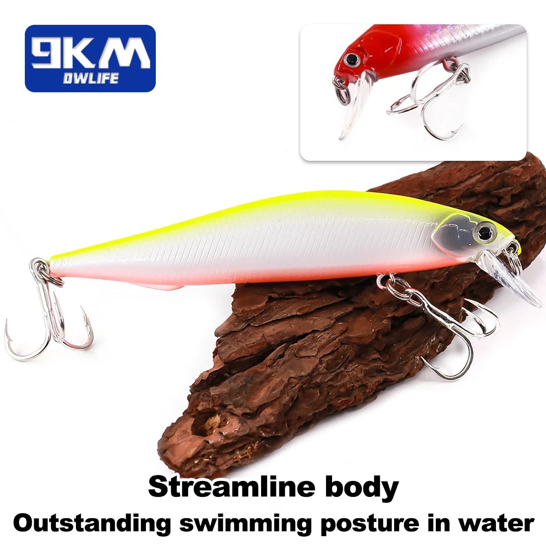 Sinking Fishing Lures 5~14.5g Hard Bait Minnow Lure with Treble Hook Freshwater Jerkbait Swimbait for Bass Trout Walleye Redfish