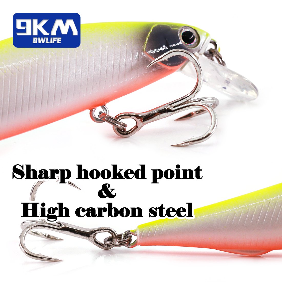 Sinking Fishing Lures 5~14.5g Hard Bait Minnow Lure with Treble Hook Freshwater Jerkbait Swimbait for Bass Trout Walleye Redfish