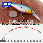 Lade das Bild in den Galerie-Viewer, Minnow Lures 10.5g Fishing Lures Swimbaits Boat Topwater Hard Baits for Trout Bass with Treble Hook Saltwater Freshwater 11.5cm
