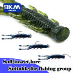 Load image into Gallery viewer, 9KM Soft Silicone Fishing Lures for Bass Swimbaits Dragonfly Larva Lures Freshwater Trout Panfish Catfish Perch Saltwater 10Pcs
