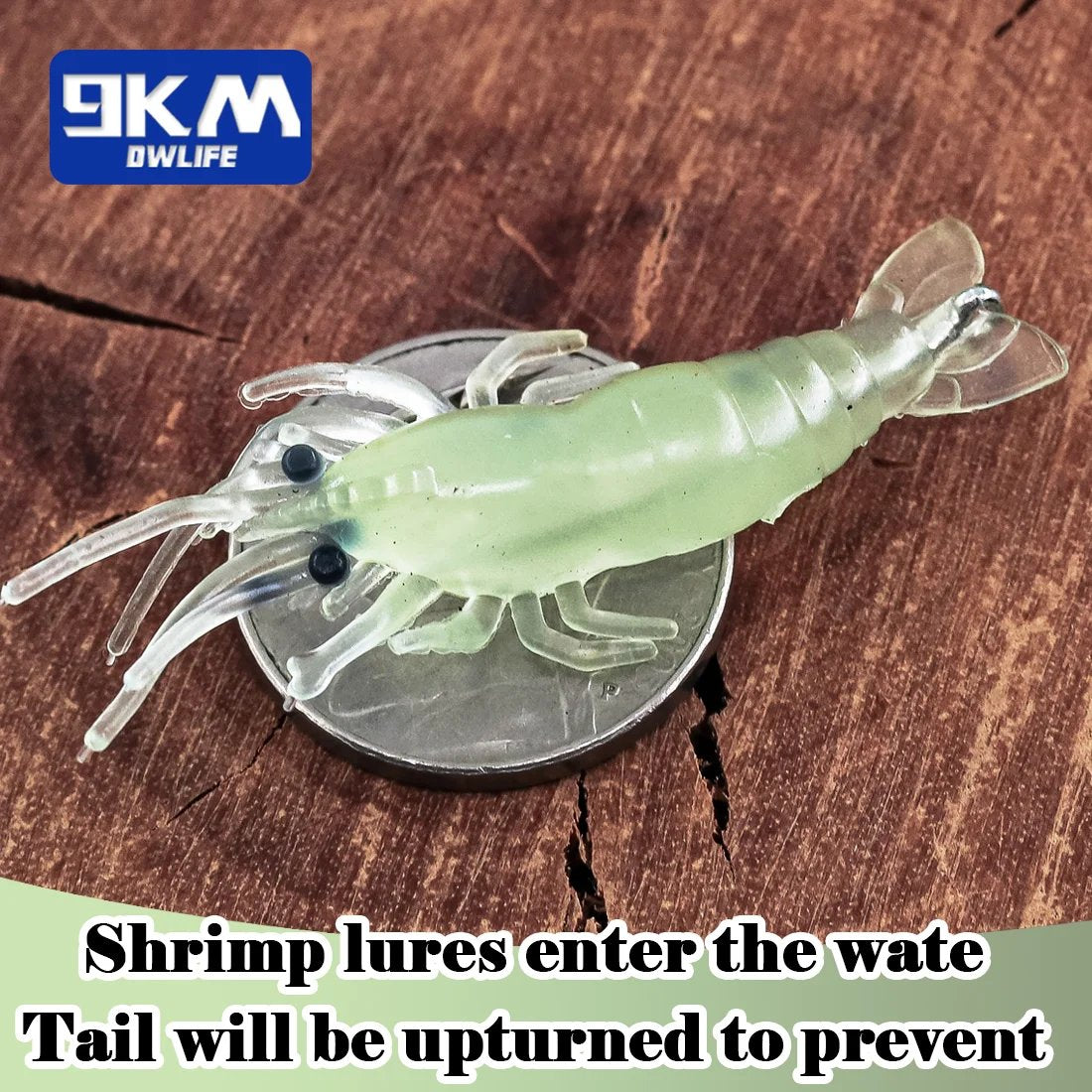 Soft Plastic Shrimp Lure with Hook Crappie Micro Grass Shrimp for Trout Catfish Bass Fishing Prawn Lures Freshwater Saltwater