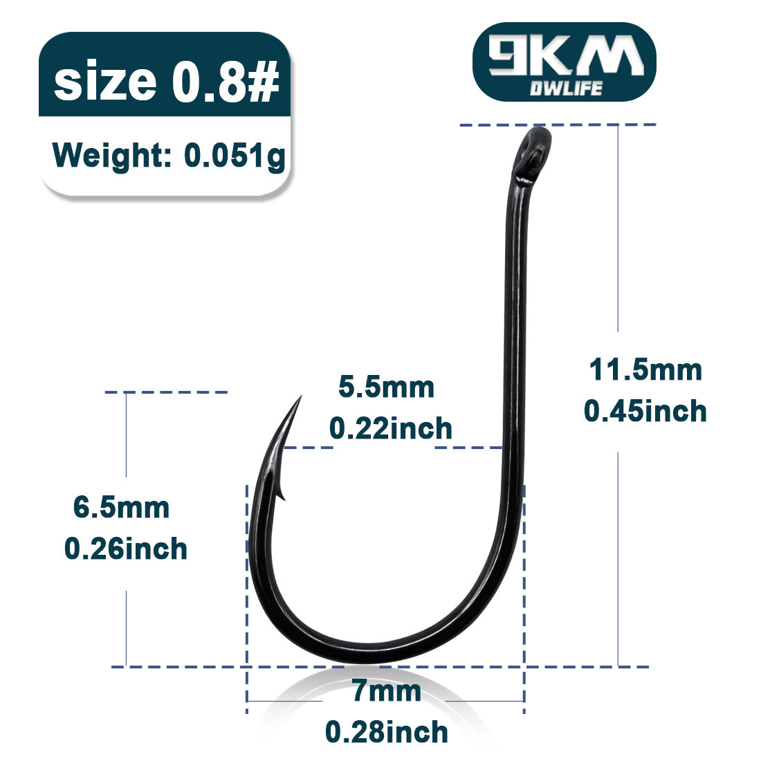 9KM Fishing Hooks 50~100Pcs Octopus Beak Hook Carp Fishing Jigging Hook Barbed Black High Carbon Steel Ice Fishing Accessories