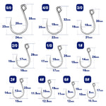 Lade das Bild in den Galerie-Viewer, 9KM Fishing Hooks 25Pcs Fishing Jigging Hook Carp Eye Worm Barbed Inline Hooks
