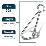 Lade das Bild in den Galerie-Viewer, Fishing Snap 50~200Pcs Stainless Steel Saltwater Fishing Hook Lure Connector Tackle Fast Fishing Clip Lock Snap Weights Trolling
