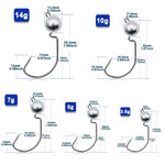 Load image into Gallery viewer, 10~20Pcs Jig Head Hooks Wide Gap Worm Fishing Hooks Lead Head Soft Fishing Lure Hooks 
