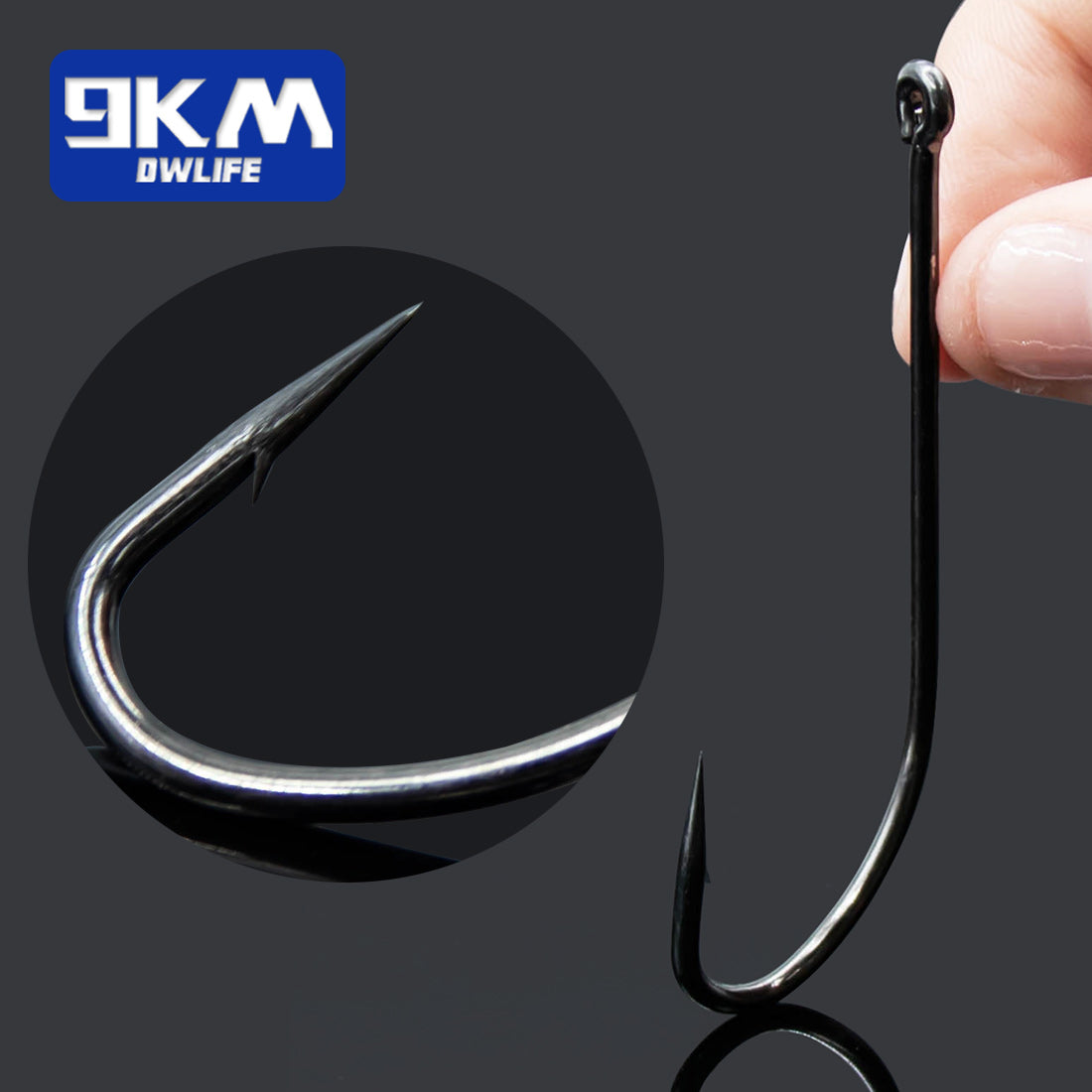 9KM Seawater Fishing Hook 50~200Pcs Barbed Beak Long Shank Fishing Hooks Carp Jig Worm Hook Bait Fishing O'shaughnessy Hooks